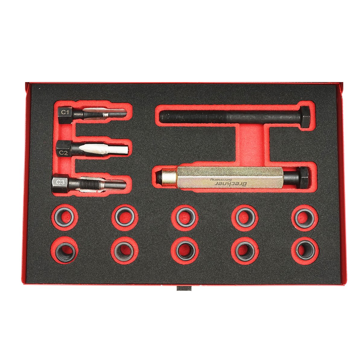Trusa reparatie filete bujii M10x1.0mm 15 piese Breckner Germany